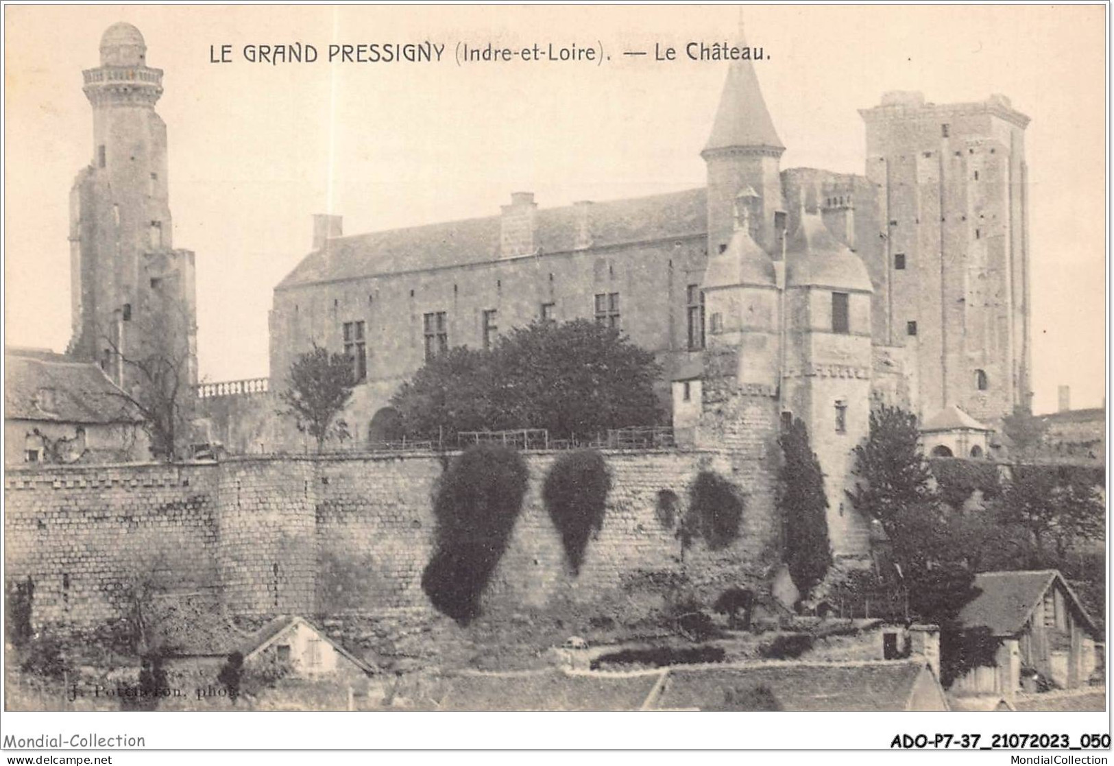 ADOP7-37-0625 - LE GRAND PRESSIGNY - Le château