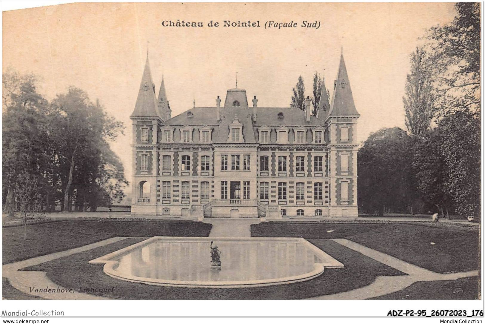 ADZP2-95-0176 - NOINTEL - château de nointel - façade sud