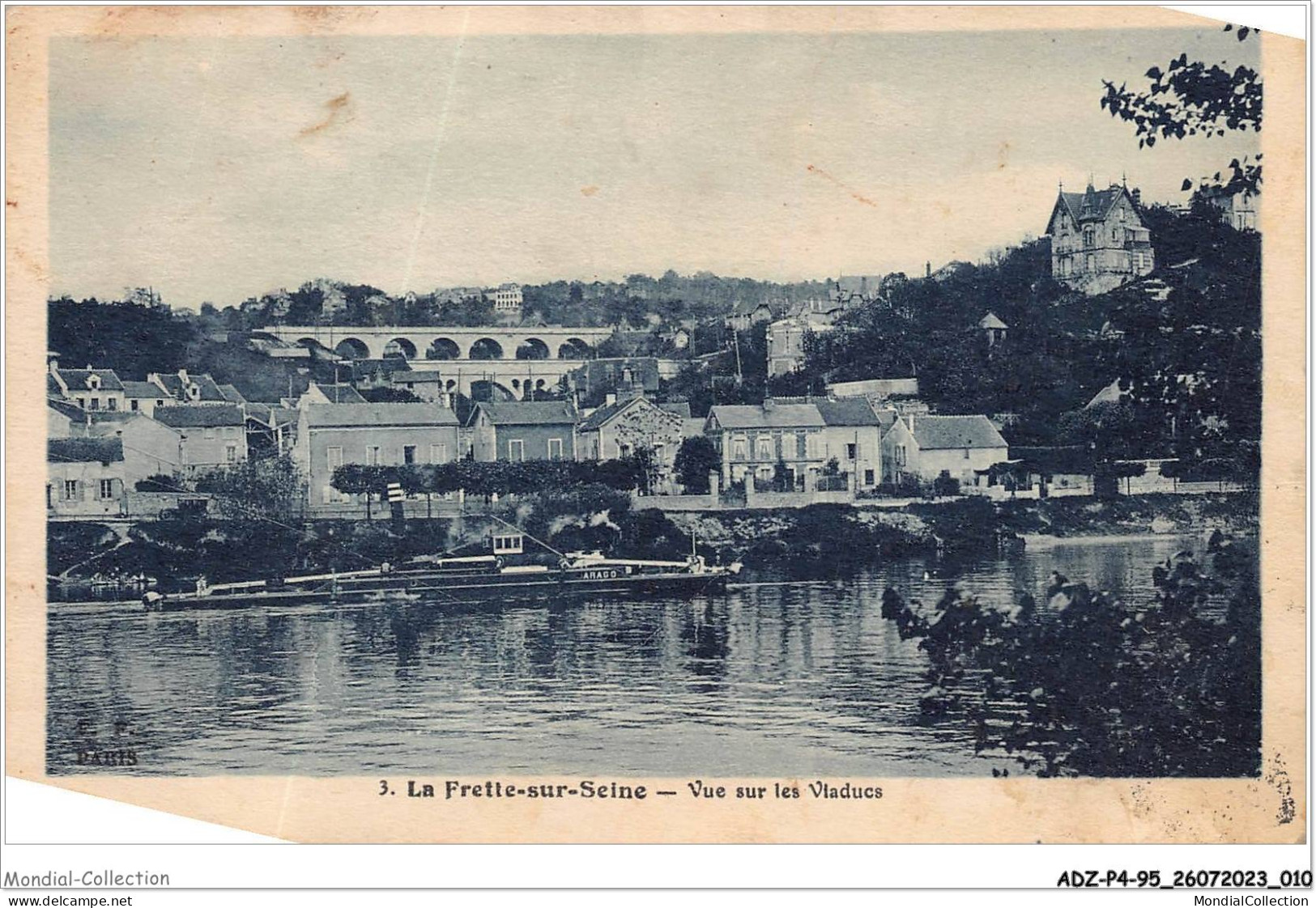 ADZP4-95-0275 - LA FRETTE-SUR-SEINE - vue sur les viaducs