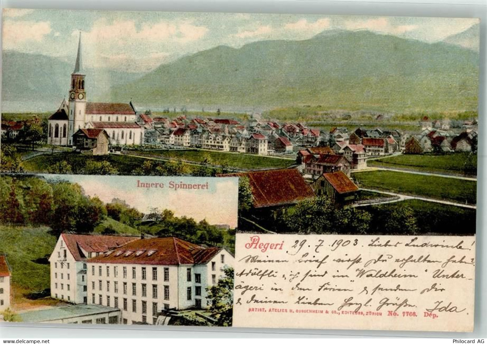 Aegerisee 1903 - Innere Spinnerei - 13514574
