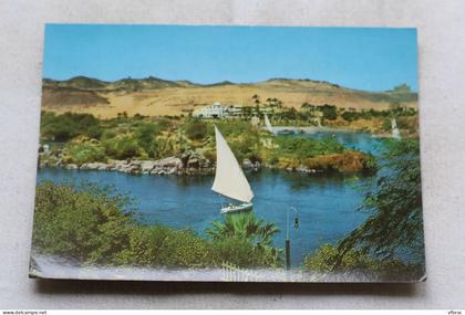 Cpm, Assouan, Asswan, beautiful view of the Nile at Asswan, Egypte
