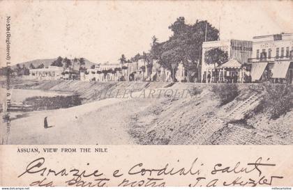 EGYPT - Assuan, View from the Nile, Postcard