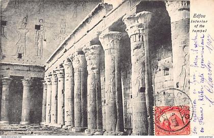 Egypt - EDFOU - Interior of the temple - Publ. Lichtenstern & Harari 320