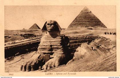 Ägypten, Kairo, Sphinx und Pyramiden, ca. 30er Jahre
