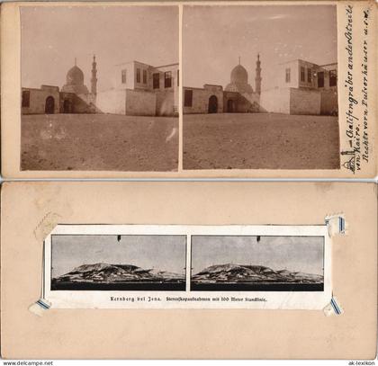 Kairo القاهرة Chalifengräber Egypt Ägypten 1909 Privatfoto 3D/Stereoskopie