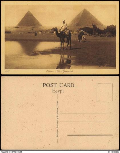 Kairo القاهرة Pyramiden Cairo The Pyramids Einheimischer auf Kamel 1910