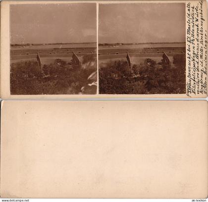 Kairo القاهرة Strausfarm El Masle Heliopolis CDV Kabinettfoto 1909 Privatfoto