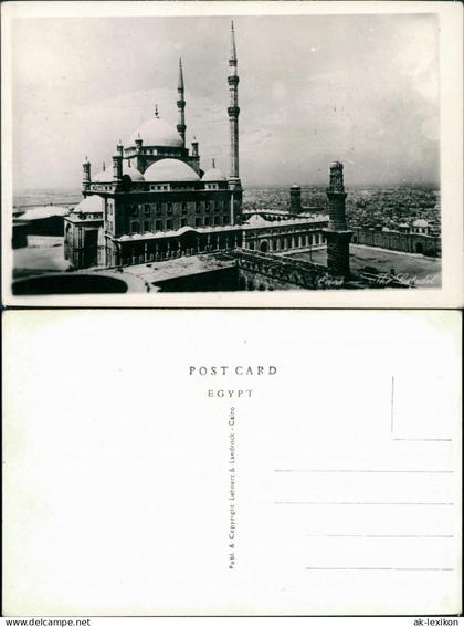 Postcard Kairo القاهرة Blick auf die Moschee 1932