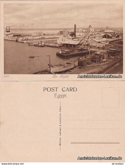 Postcard Kairo القاهرة Port Tenefick 1920