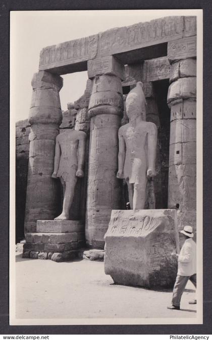 Vintage postcard EGYPT Luxor Temple RPPC