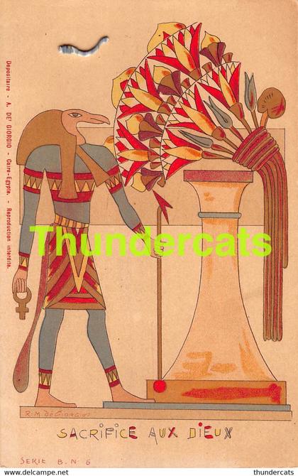 CPA LITHO ILLUSTRATEUR EGYPTE EGYPTE R M DE GIORGIO ARTIST SIGNED CAIRE CAIRO