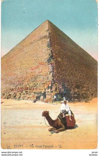 POSTAL     EGYPT (EGIPTO)  THE GREAT PYRAMID  (LA GRAN PIRAMIDE)