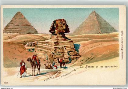 13910594 - die Sphinx und die Pyramiden Kamel sign. A. Z. Franke