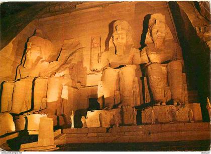 Carte Postale - Egypte - Abu Simbel - Abu-Simbel Temple illuminated by Night - CPM - Voir Scans Recto-Verso