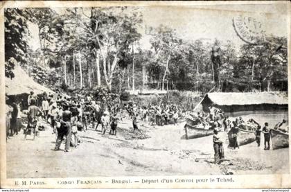 CPA Bangui Zentralafrikanische Republik, Teil eines Konvois für den Tschad