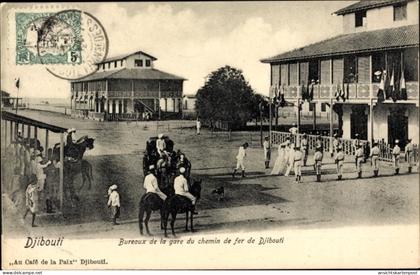 CPA Dschibuti Dschibuti, Büros des Bahnhofs