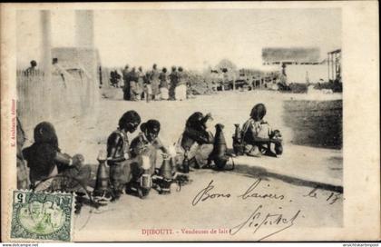 CPA Dschibuti Dschibuti, Milchverkäufer