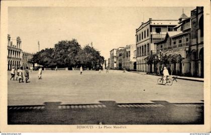 CPA Dschibuti Dschibuti, Place Menelick