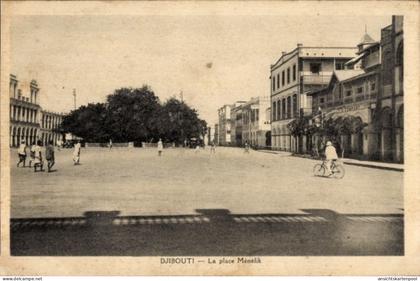 CPA Dschibuti Dschibuti, Place Menelik