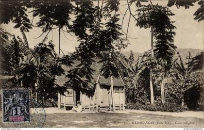 CPA Madagaskar, Hütte Einheimischer