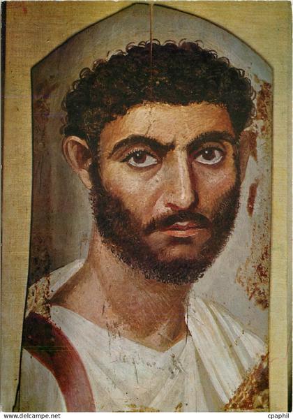 CPM Le Musee Egyptien Cairo Mumien portrait von Fayoum Ptol Epoche