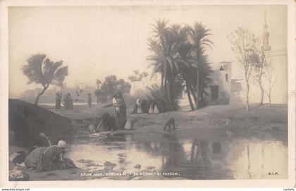 EGY-PEINTURE DE JEAN LEON GEROME VUE DE MEDINET EL FAYOUM-N°4176-C/0163