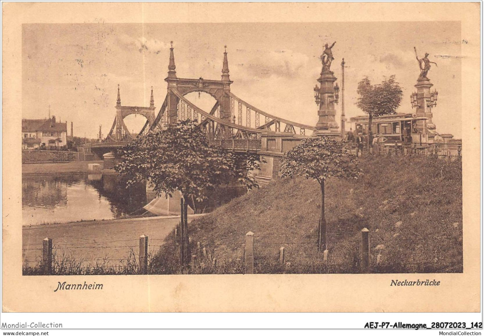 AEJP7-0595- ALLEMAGNE - MANNHEIM - NECKARBRUCKE