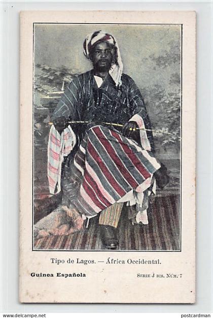 Equatorial Guinea - Native man from Lagos (British Nigeria) - Publ. unknown Serie J bis N. 7