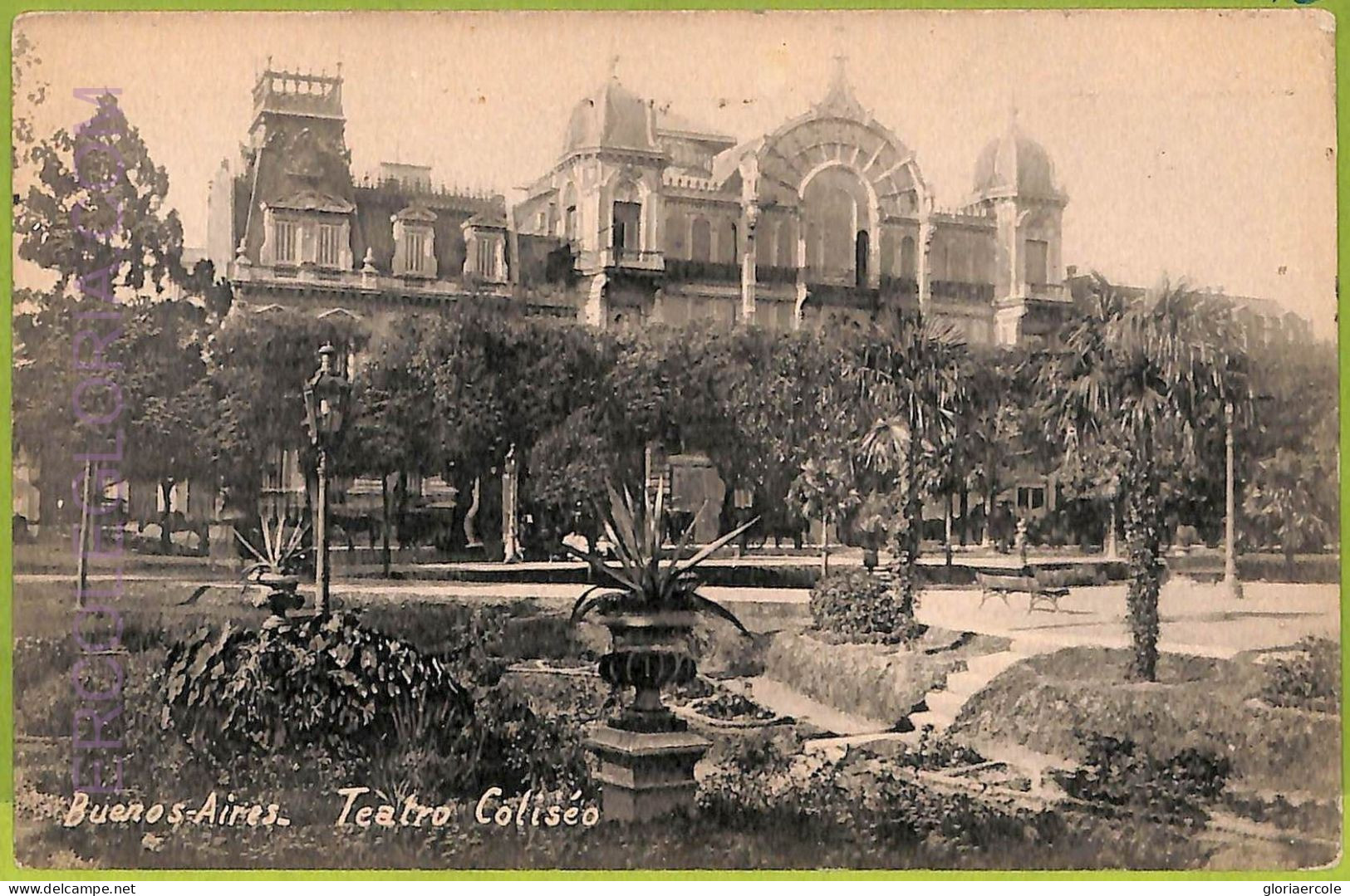 af0299 - ARGENTINA - VINTAGE POSTCARD - Buenos Aires - Teatro Coliseo