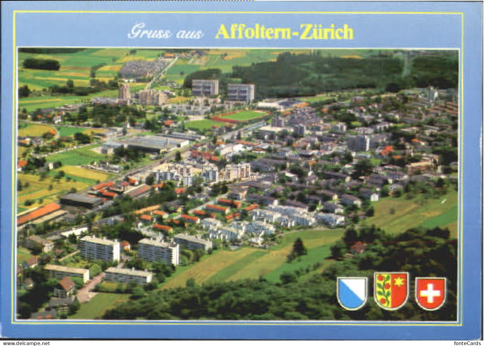 Affoltern ZH Zuerich-Affoltern Fliegeraufnahme x 1992
