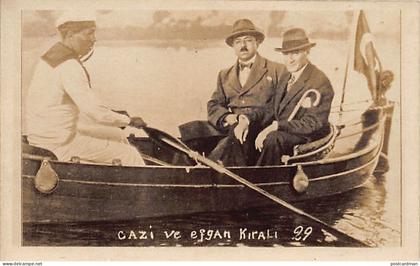 Afghanistan - King Amanullah Khan and Turkish President Atatürk - REAL PHOTO