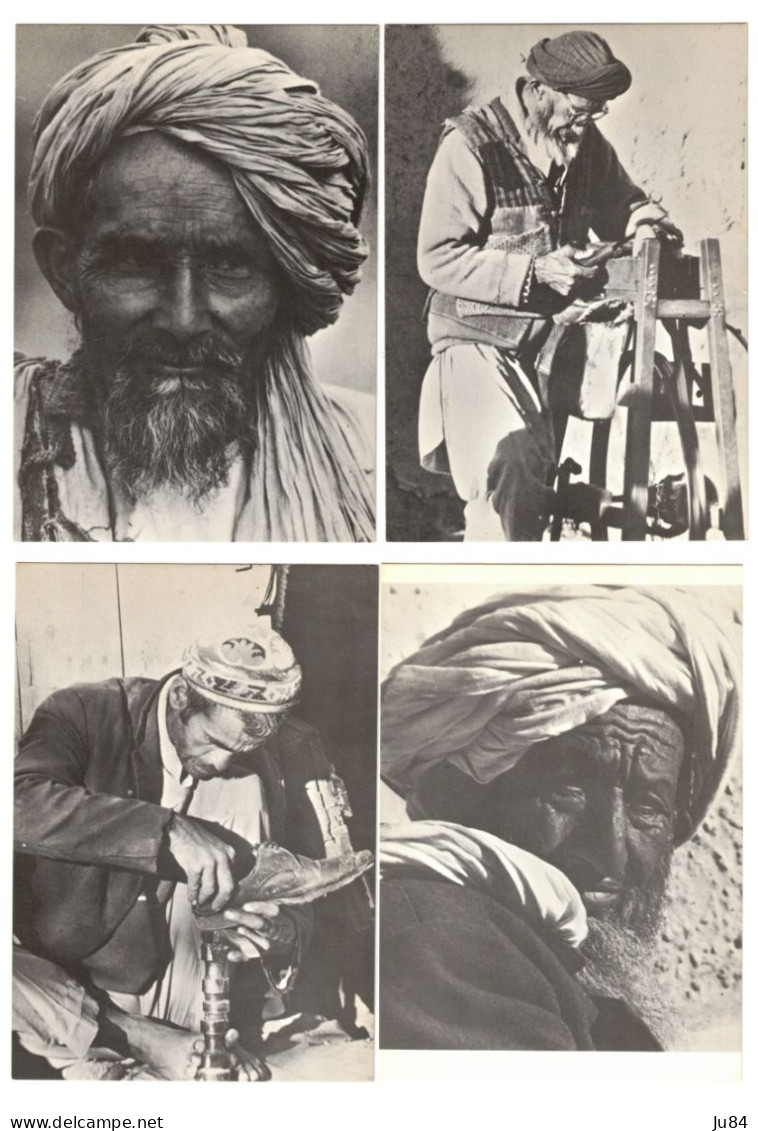 Afghanistan - Afghanistan Life - Vie en Afghanistan - 4 CPA - Hommes - Men - Foto : Heinz Keuper - Portraits