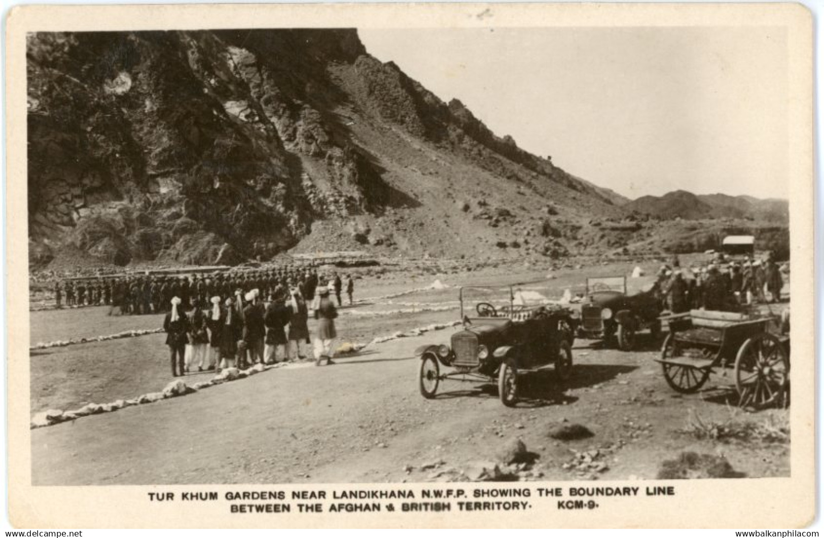 Afghanistan Tur Khum Landikhana Boundary Line British Territory
