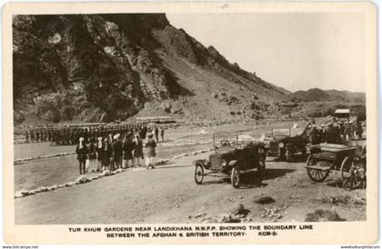Afghanistan Tur Khum Landikhana Boundary Line British Territory