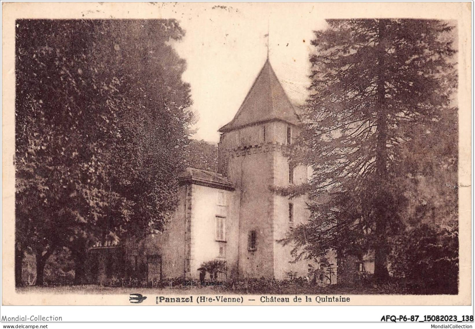 AFQP6-87-0582 - PANAZOL - château de la quintaine