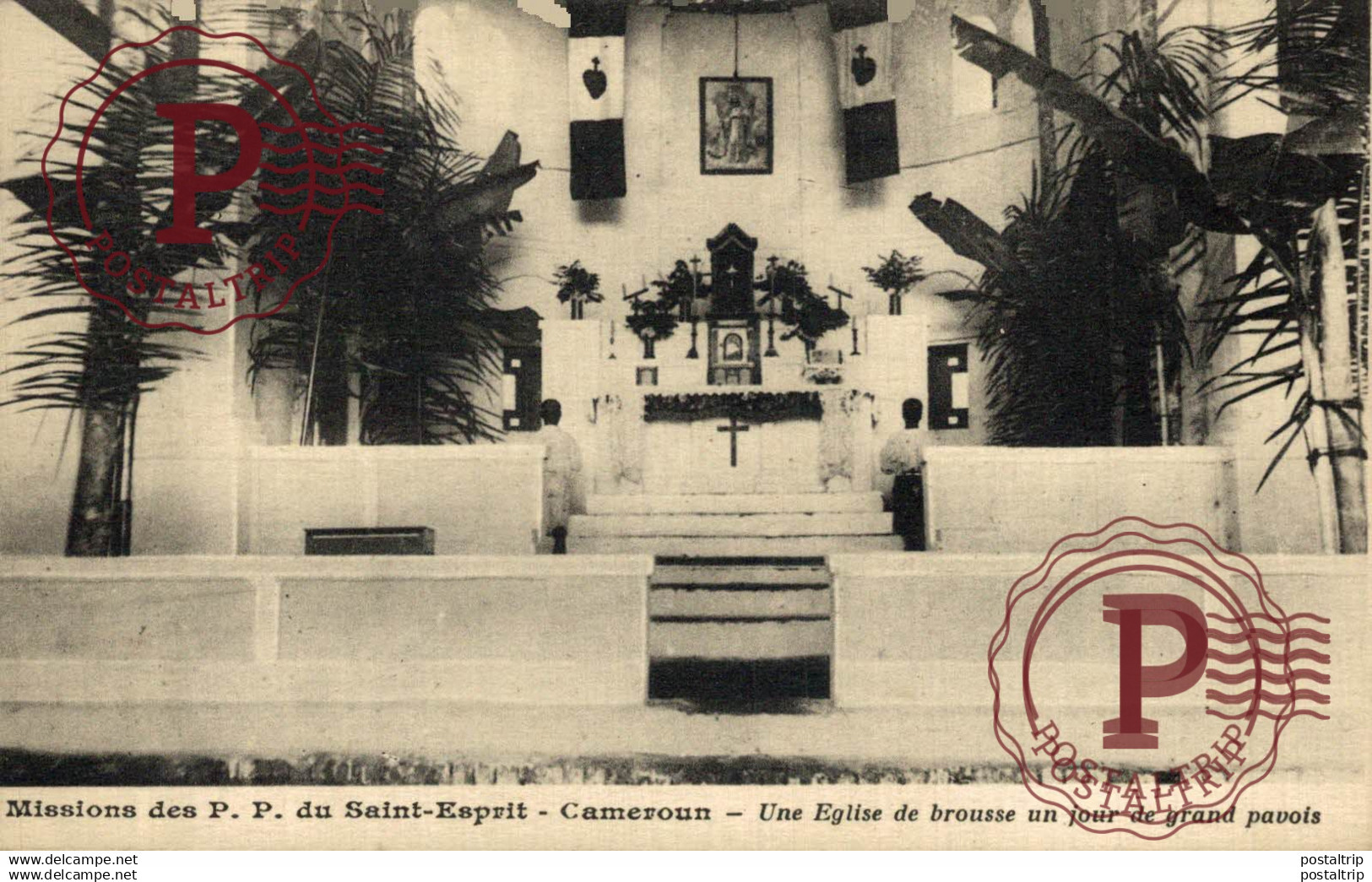 AFRICA. CAMERUN. CAMEROUN - missions des P. P. du saint esprit - une église de brousse