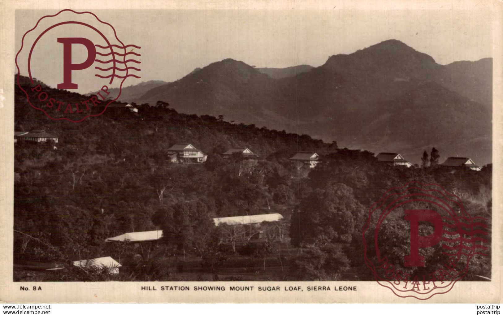 AFRICA. SIERRA LEONA. SIERRA LEONE - HILL STATION SHOWING MOUNT SUGAR LOAF SIERRA LEONE.