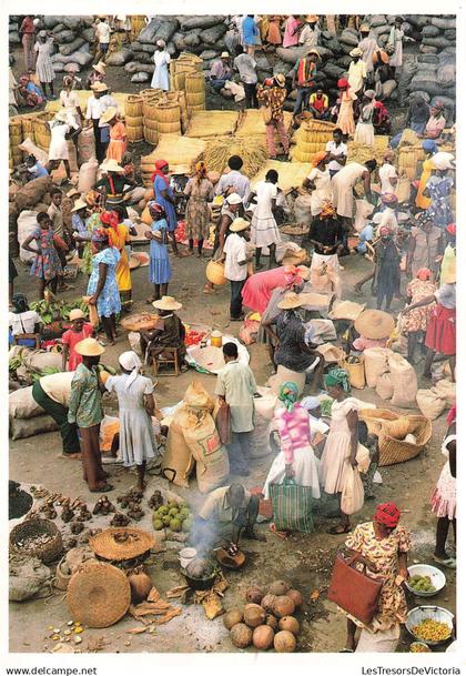 [-5%] HAITI - Marché - Marchands - Animé - Carte postale