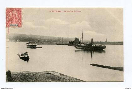 !!! CPA DE LA REUNION : LE PORT DE SAINT-PIERRE