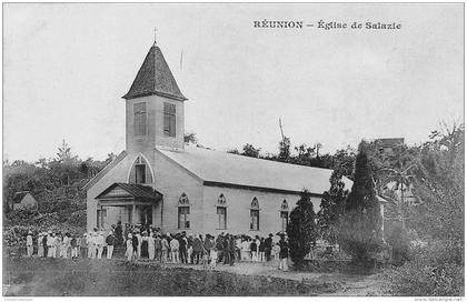 LA REUNION - Salazie / l'église - Beau cliché animé