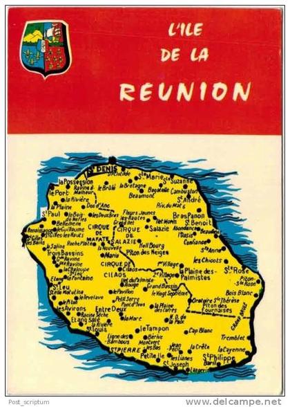 Afrique - La Réunion - représentation cartographique