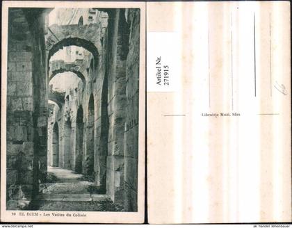 271915,Tunesien El Djem Les Voutes du Colisee Kolosseum Gasse