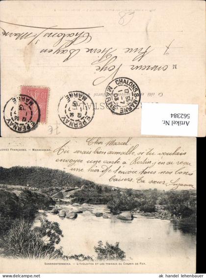 562384,Africa Colonies Francais Madagascar Madagaskar Sandrontsimbona Travaux