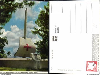 603909,Vasco da Gama Memorial Malindi Kenya Kenia Denkmal