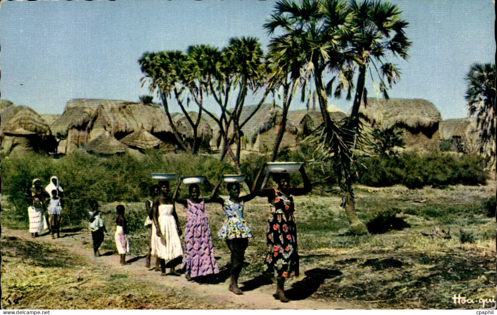 Afrique - Africa - L Afrique en Couleurs - Sur le Chemin de la Fontaine - CPA