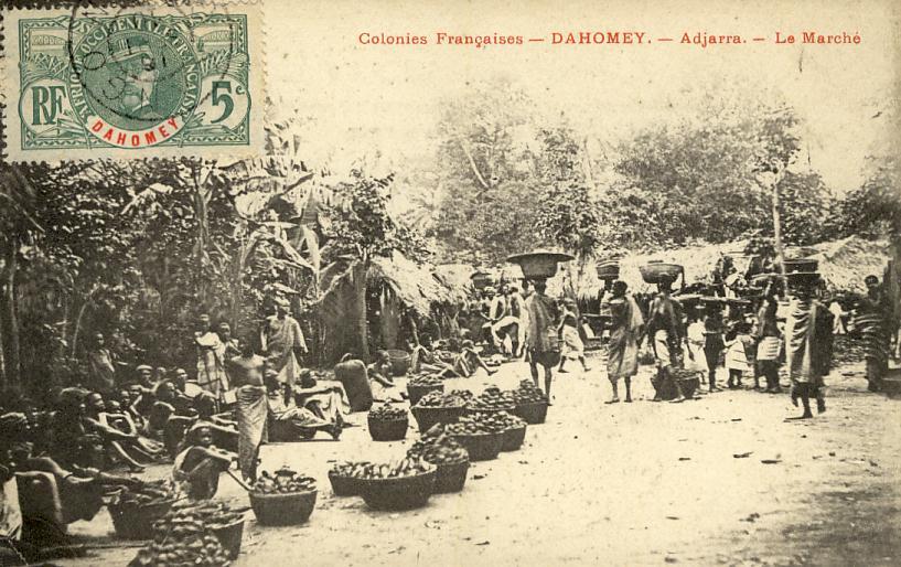 Afrique - Dahomey - Adjarra - Marché