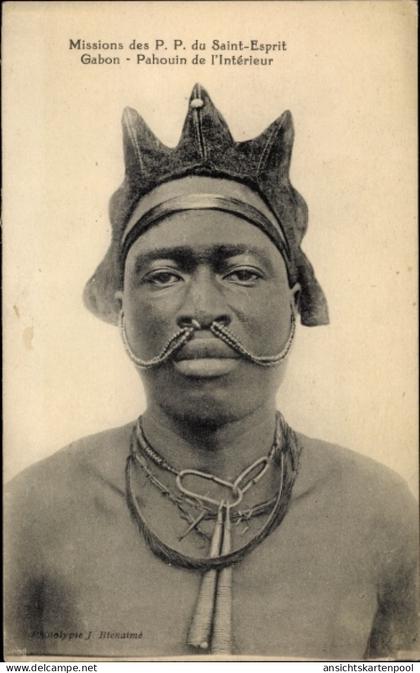 CPA Gabun, Pahouin de l'Interieur, Missions des PP du Saint Esprit