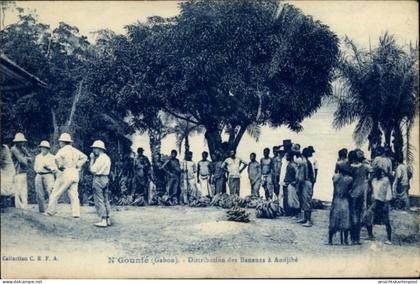CPA Gabun, Vertrieb von Bananen in Andjibe