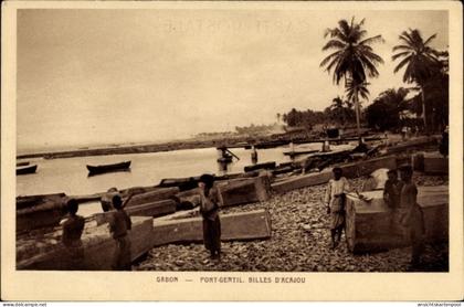 CPA Port Gentil Gabun, Billes dAcajou