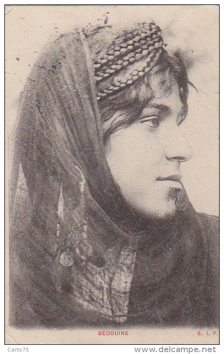 Afrique - Egypte -  Femme Bijoux Bédouine -  Postmarked Alexandrie Tanta à Lorient Kerentrech-Caudan